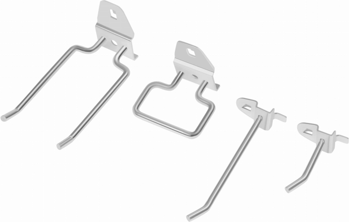 Panou metalic scule 112x45 cm cu suporturi si carlige pentru organizare atelier (KD11897) [11]