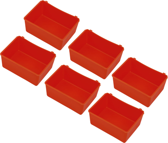 Panou metalic scule 120x60 cm, 3 segmente, perforat, cu carlige si recipiente (KD11898) [4]