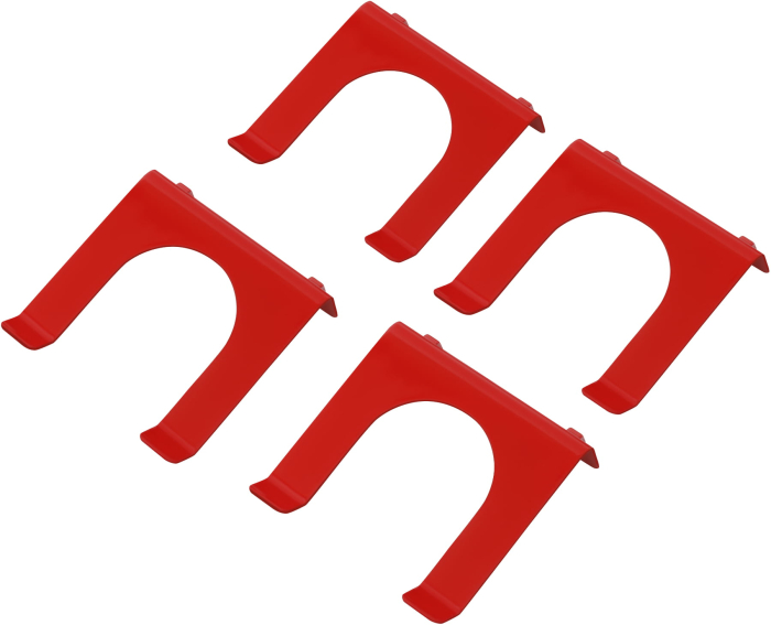 Panou metalic scule 120x60 cm, 3 segmente, perforat, cu carlige si recipiente (KD11898) [5]