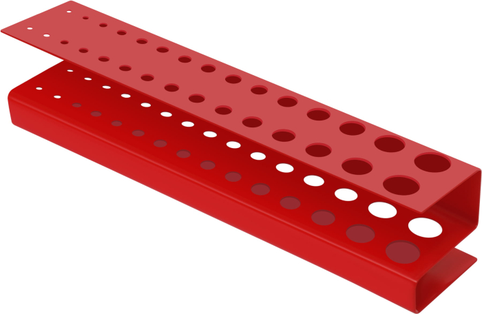 Panou metalic scule 120x60 cm, 3 segmente, perforat, cu carlige si recipiente (KD11898) [6]