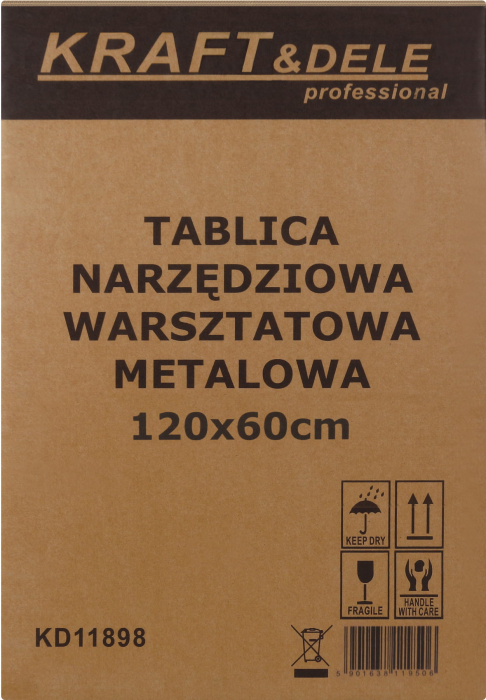 Panou metalic scule 120x60 cm, 3 segmente, perforat, cu carlige si recipiente (KD11898) [23]