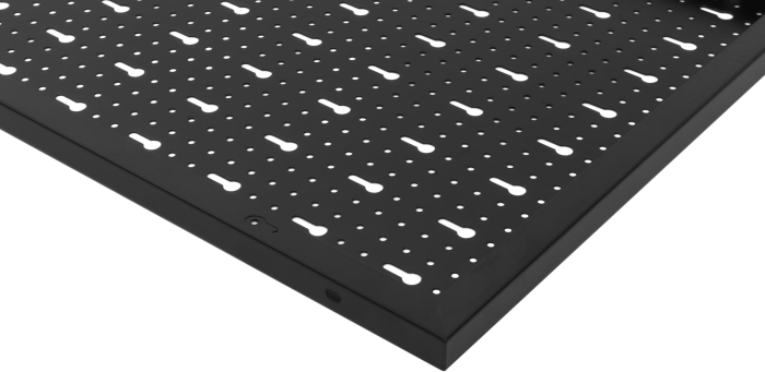 Panou metalic scule 120x60 cm, 3 segmente, perforat, cu carlige si recipiente (KD11898) [10]