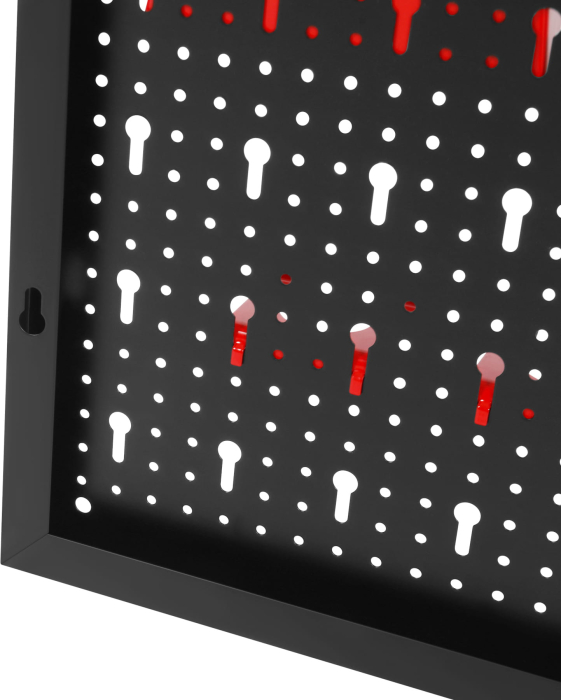 Panou metalic scule 80x60 cm, perforat, montare perete, cu suporturi si carlige (KD11896) [17]