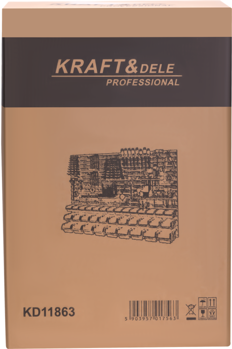 Panou pentru organizare scule de perete  115 x 78 cm + accesorii (KD11863) [8]