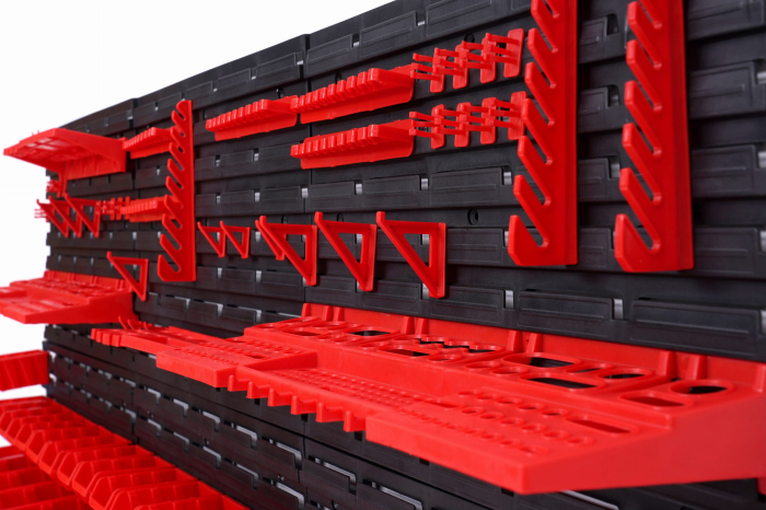 Panou pentru organizare scule de perete 170 x 78 cm + accesorii (KD11861) [12]