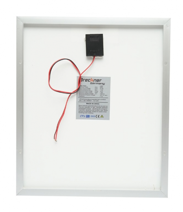 Panou solar 20W fotovoltaic policristalin cu cablu de conectare 410x350x17mm (DISDM85) [3]