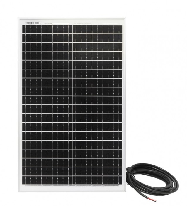 Panou solar 30W fotovoltaic policristalin cu cablu de conectare 5m si regulator tensiune 12-24V DISDM73 (BK87425) [4]