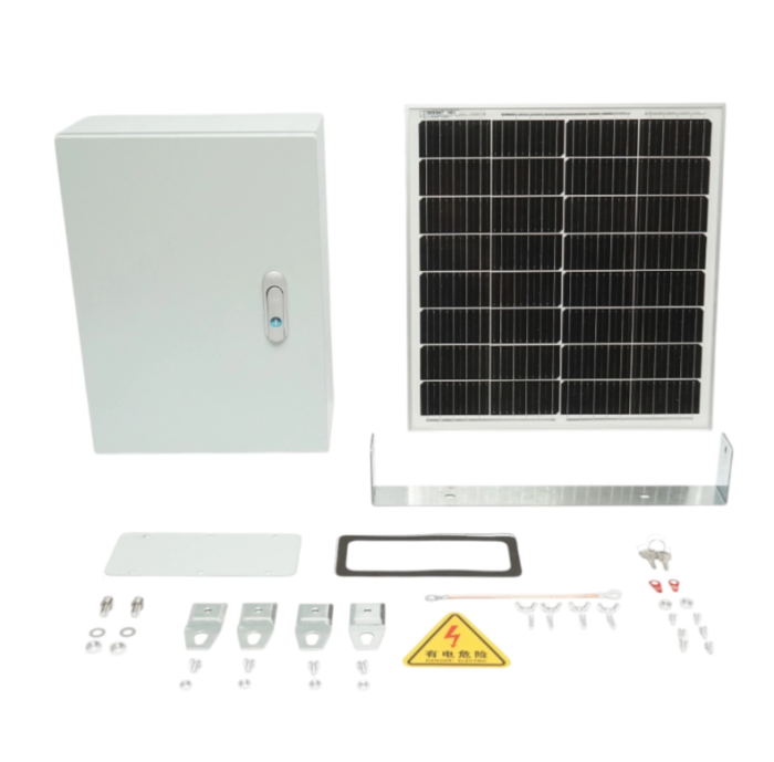 Cutie de protectie cu panou solar 30W pentru gard electric cu tablou metalic IP65 si suport montaj (BK88680) [2]
