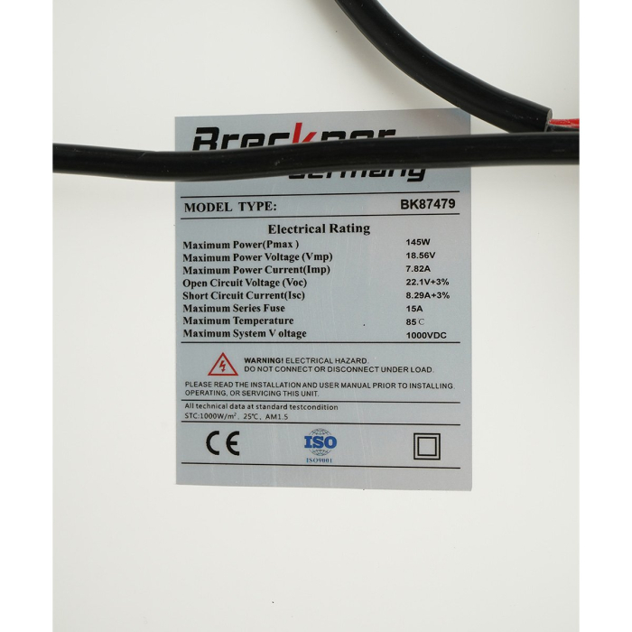 Panou solar portabil 145W monocristalin tip valiză, 12/24V, regulator 20A, 2 USB DISDW49 (BK87479) [10]