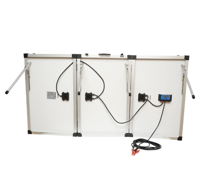 Panou solar portabil 240W monocristalin tip valiza cu regulator 12/24V si 2 porturi USB (BK87480) [5]