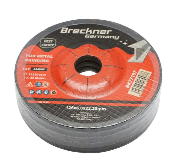 Panza disc flex pentru taiat si polizat metal T27 125x6.0x22mm DISGX16 (BK77197) [3]