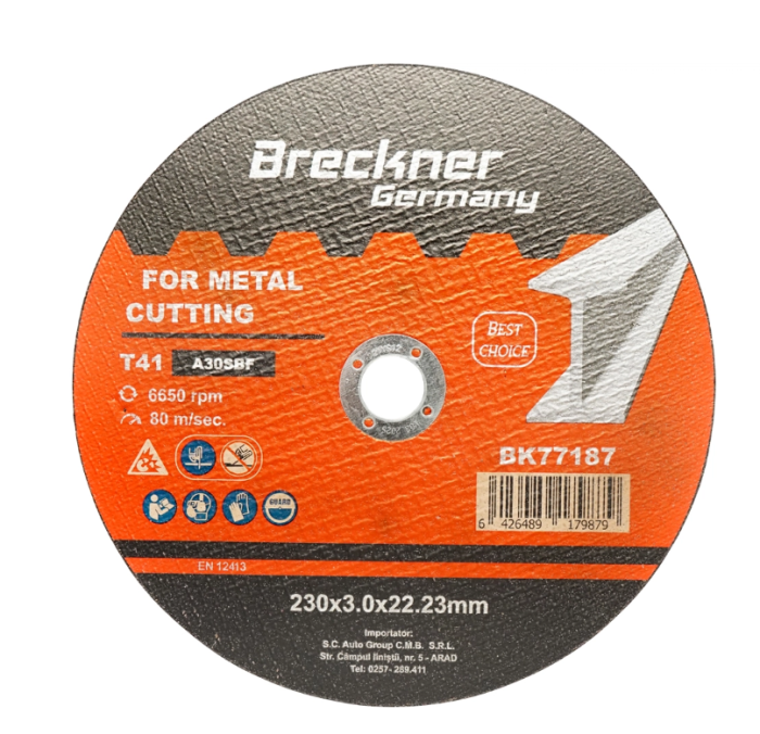 Panza disc flex pentru taiat si polizat metal T41 230x3.0x22mm DISGX06 (BK77187) [1]