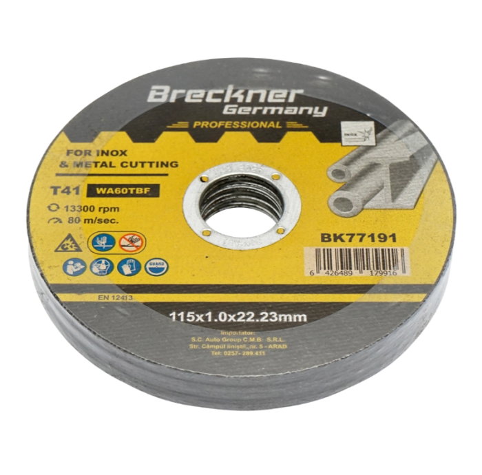Panza disc flex pentru taiere inox T41 115x1.0x22mm DISGX10 (BK77191) [3]