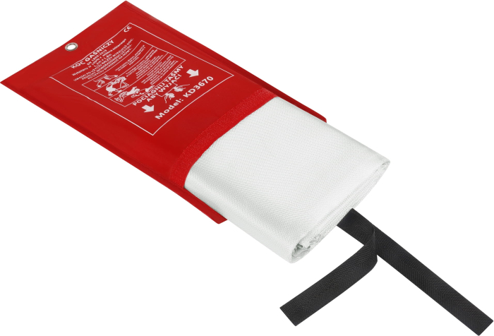 Patura antifoc din fibra de sticla 1.2x1.8 m pentru stingere incendii si protectie (KD3670) [5]
