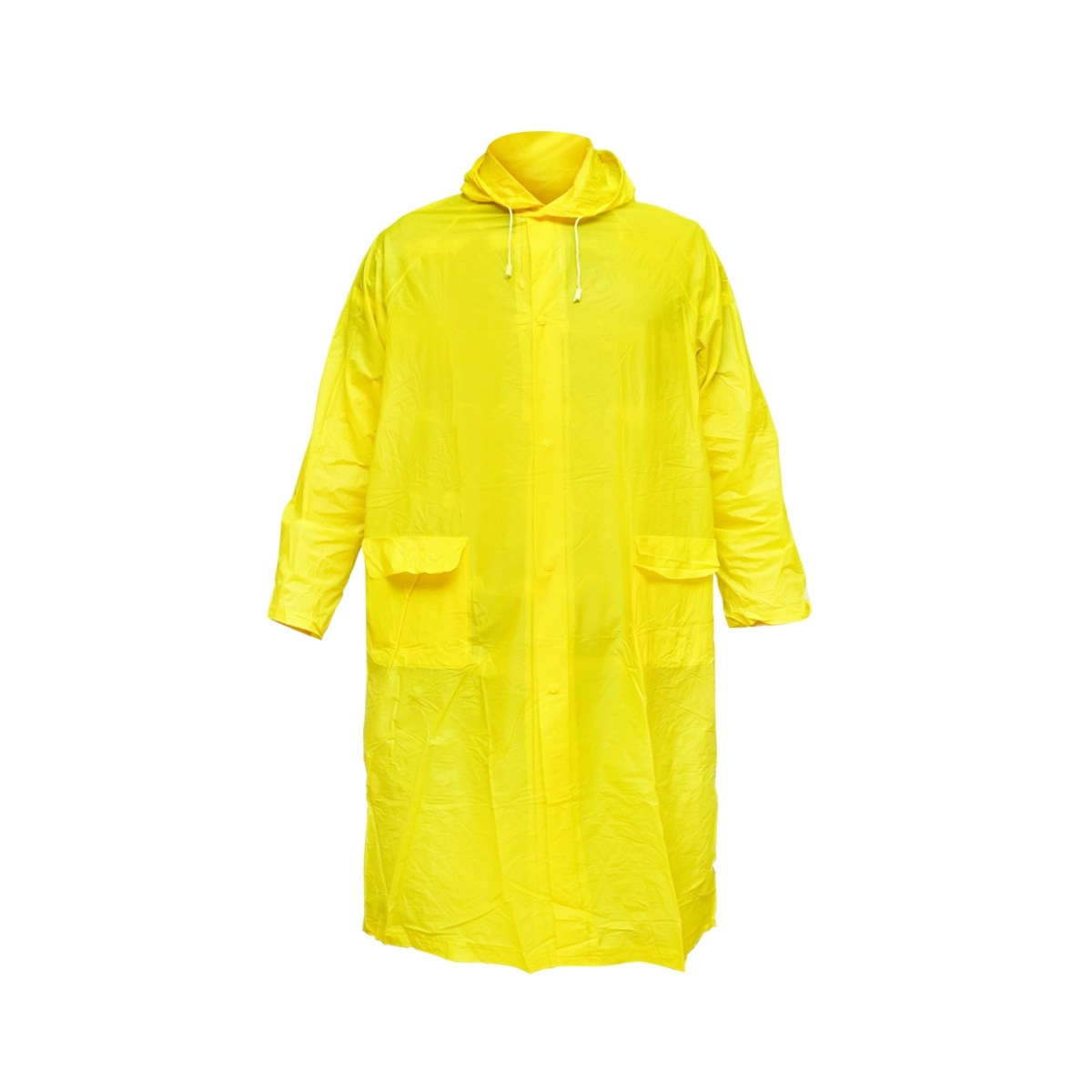 Pelerina cu gluga impermeabila XL din PVC, 2 buzunare, inchidere cu capse, galben Breckner Germany DISEN68 (BK77423) [3]