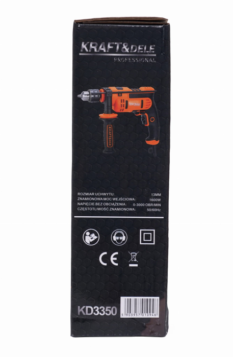 Perforator electric 1600W cu percutie pentru beton lemn si metal (KD3350) [7]
