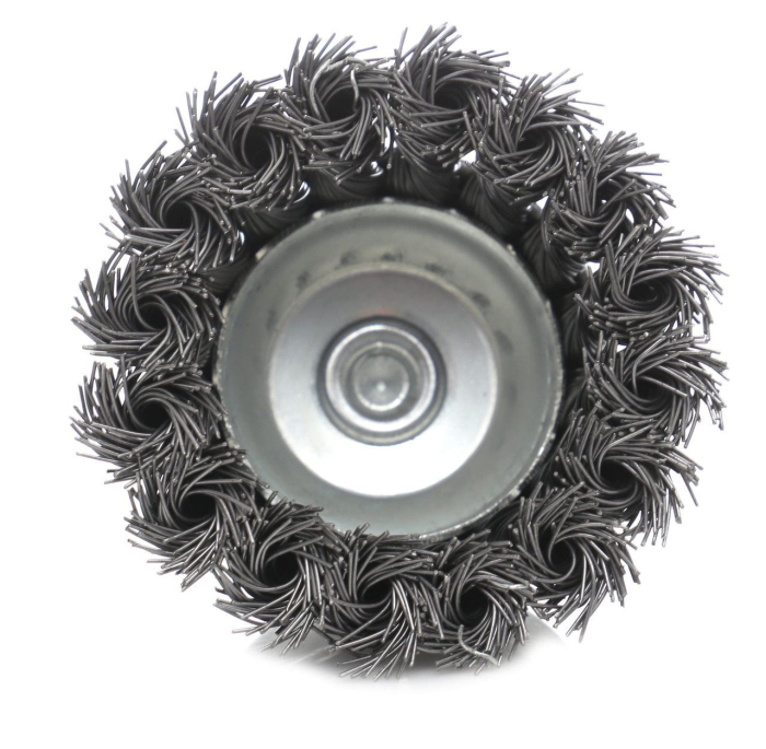 Perie frontala cu stift 75mm, M6, sarma otelita tip cupa (KD10990) [3]