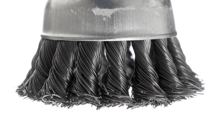 Perie frontala cu stift 75mm, M6, sarma otelita tip cupa (KD10990) [5]