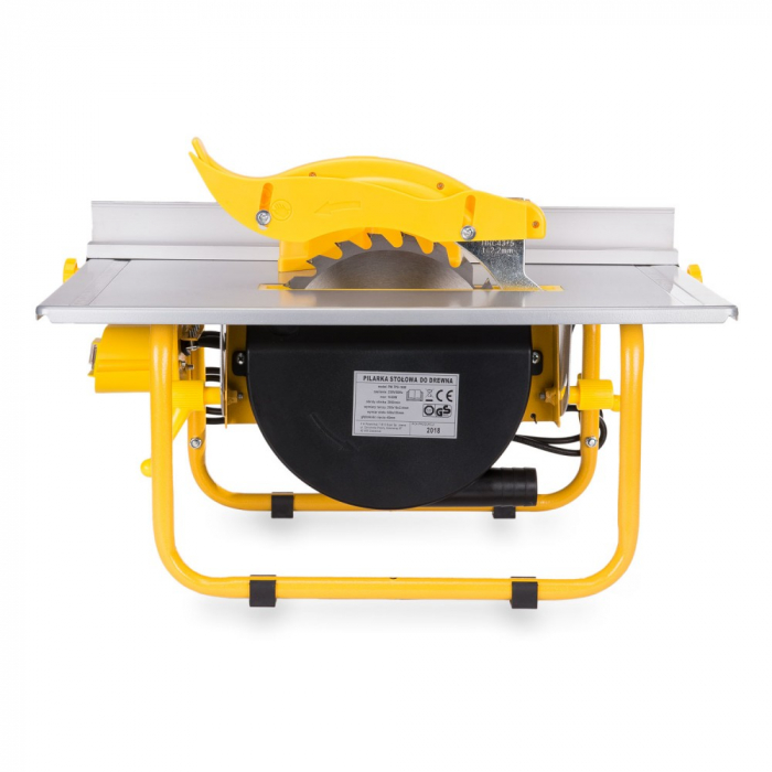Fierastrau circular lemn de masa 1650W inclinare reglabila unghi stationar banc (PM0160) [2]