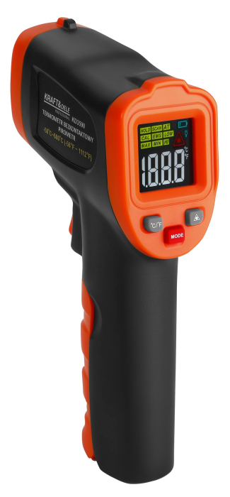 Pirometru digital cu laser, -50°C pana la 600°C, termometru fara contact (KD3590) [10]