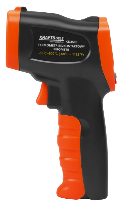 Pirometru digital cu laser, -50°C pana la 600°C, termometru fara contact (KD3590) [3]