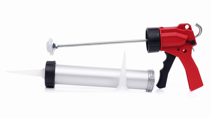 Pistol aluminiu presa tub tubular silicon material etansare 230mm (KD10721) [7]