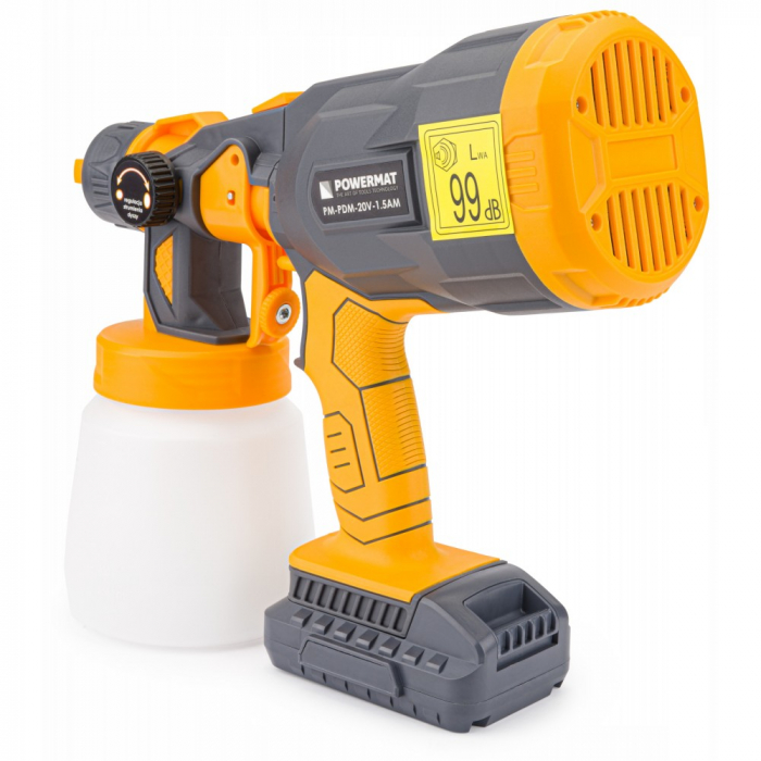 Pistol aparat masina vopsit pe baterie 20V stropit vas rezervor 800ml  (PM0926) [20]