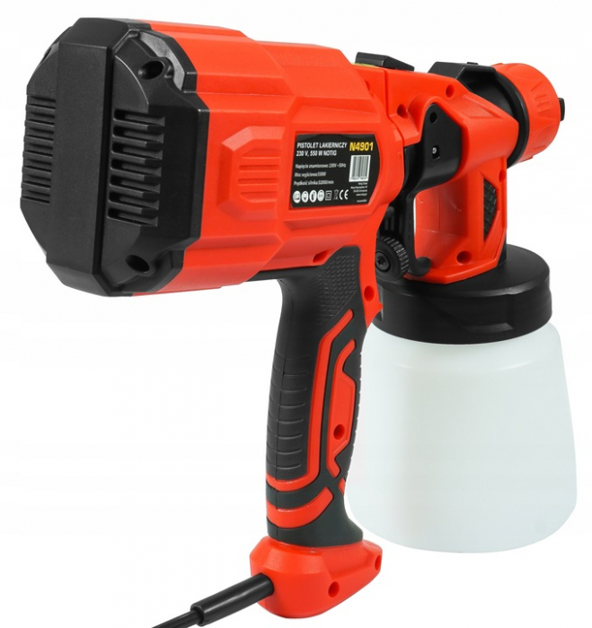 Pistol aparat masina vopsit stropit electric 550W cu vas rezervor  800ml priza 220V (N4901) [5]