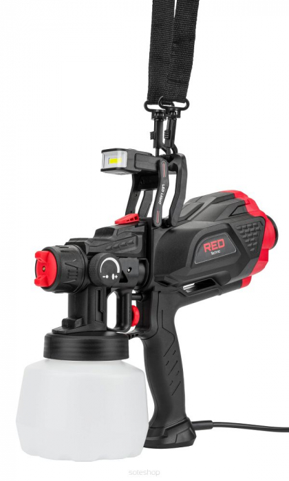 Pistol aparat masina vopsit stropit electric 650W cu vas rezervor 1200ml priza 230V (RTPDM0020) [6]
