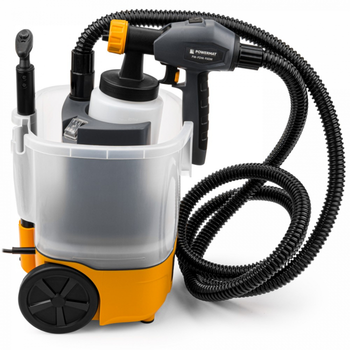 Pistol aparat masina vopsit stropit electric 950W furtun 3M vas rezervor 800ml 3 duze (PM0929) [2]