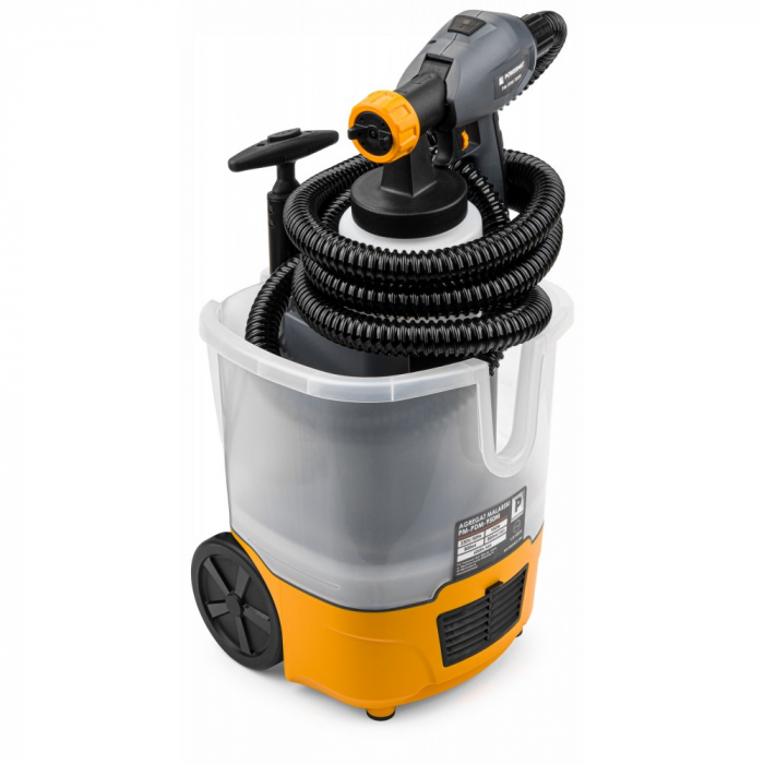 Pistol aparat masina vopsit stropit electric 950W furtun 3M vas rezervor 800ml 3 duze (PM0929) [4]