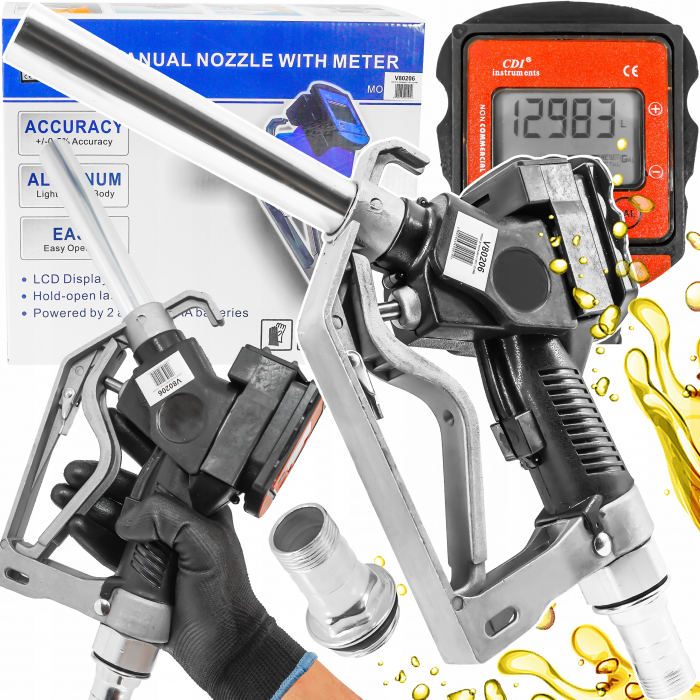 Pistol automat carburant motorina benzina 0-60 l min 23,5 mm (V80206) [1]