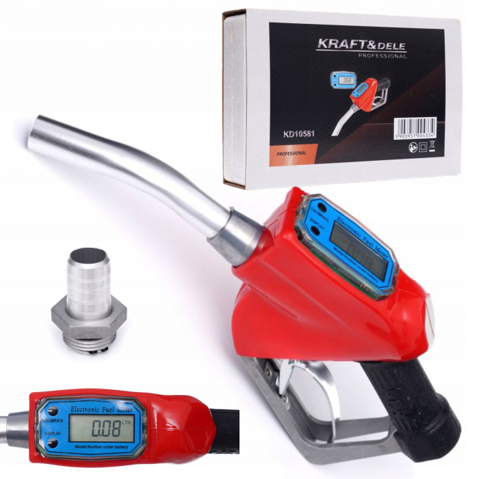 Pistol automat cu contor LCD carburant motorina benzina 0-75 l min (KD10581) [1]