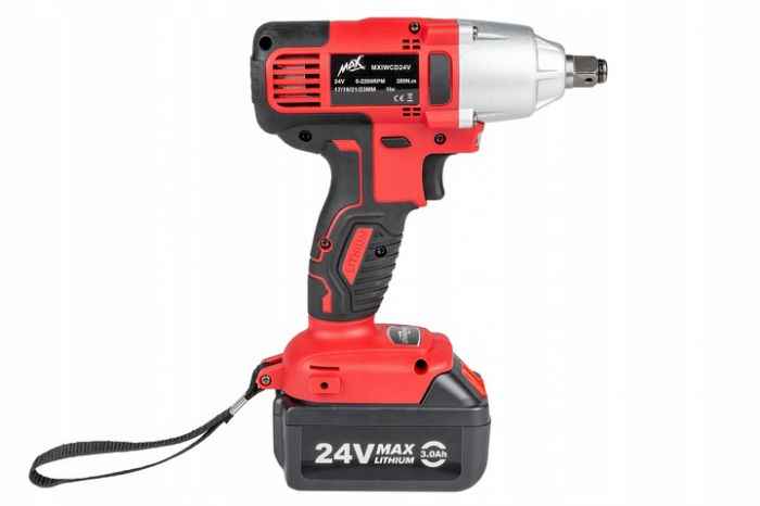 Pistol cheie cu impact acumulator 280NM 24V 3ah masina insurubat desfacut (MXIWCD24V) [7]