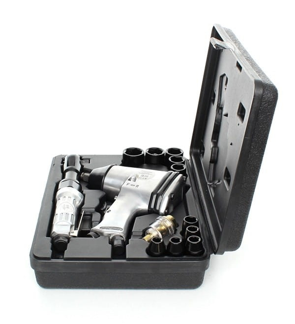 Pistol cheie masina cu impact 310Nm + clichet pneumatic insurubat desfacut + 10 chei (KD1422) [2]