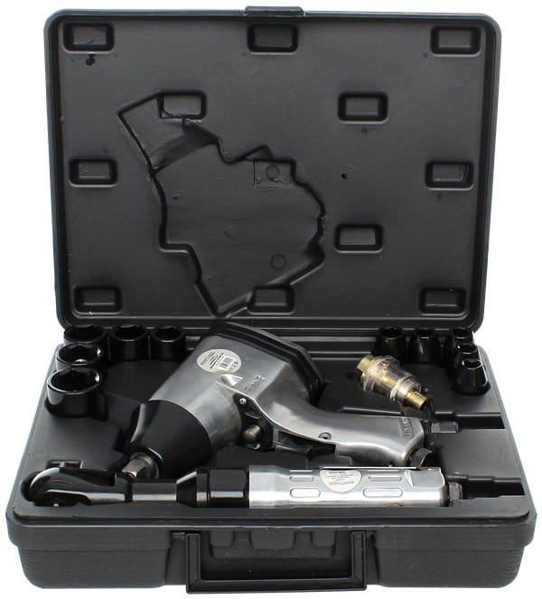 Pistol cheie masina cu impact 310Nm + clichet pneumatic insurubat desfacut + 10 chei (KD1422) [16]