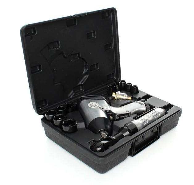 Pistol cheie masina cu impact 310Nm + clichet pneumatic insurubat desfacut + 10 chei (KD1422) [3]