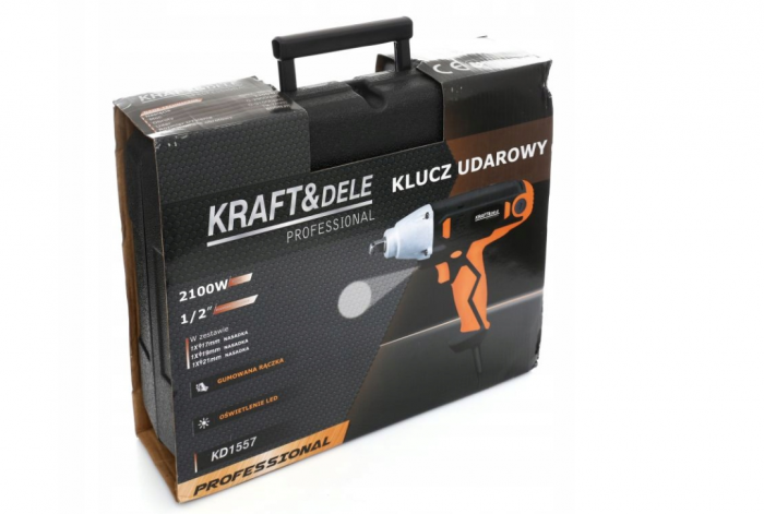 Pistol cheie masina cu impact electric 2100W 800Nm, insurubat desfacut + chei 17,19,21mm (KD1557) [7]