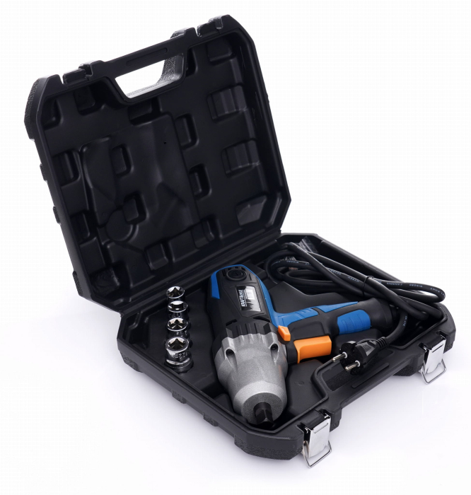 Pistol cheie masina cu impact electric 2200W 700Nm, insurubat desfacut + chei 17,19,21,22mm (KD1796) [2]