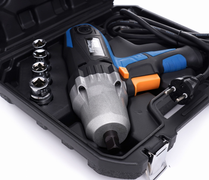 Pistol cheie masina cu impact electric 2200W 700Nm, insurubat desfacut + chei 17,19,21,22mm (KD1796) [3]