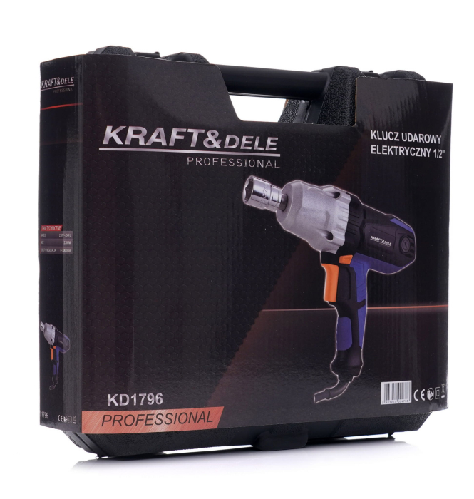 Pistol cheie masina cu impact electric 2200W 700Nm, insurubat desfacut + chei 17,19,21,22mm (KD1796) [13]