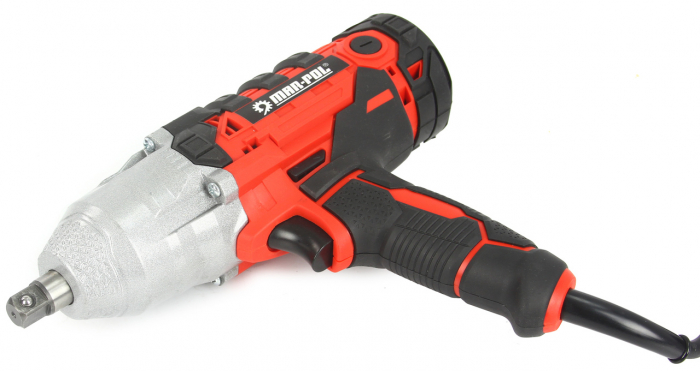 Pistol cheie masina cu impact electric 750Nm, insurubat desfacut + chei 17,19,21,22mm (M80489) [2]