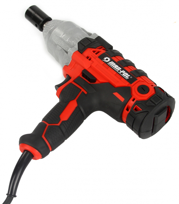 Pistol cheie masina cu impact electric 750Nm, insurubat desfacut + chei 17,19,21,22mm (M80489) [4]