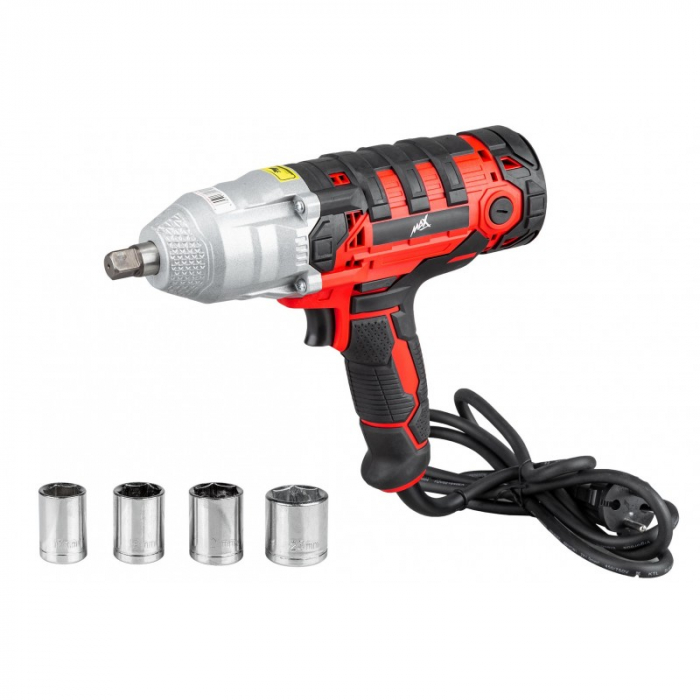 Pistol cheie masina cu impact electric 750Nm, insurubat desfacut + chei 17,19,21,22mm (MXEW01) [13]