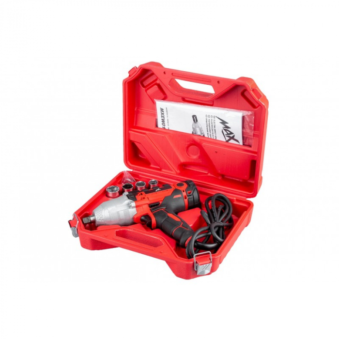 Pistol cheie masina cu impact electric 750Nm, insurubat desfacut + chei 17,19,21,22mm (MXEW01) [2]