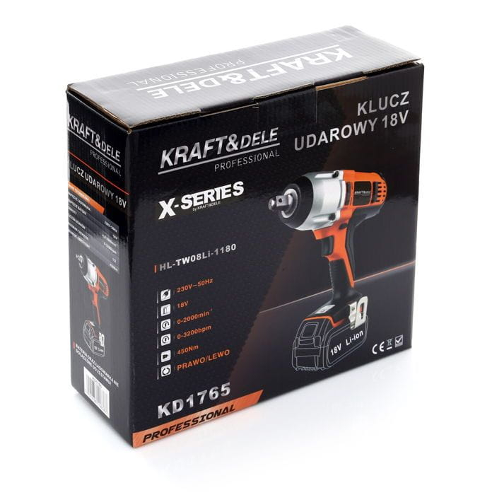 Pistol cheie masina insurubat desfacut cu impact acumulator 20V 450Nm seria X (KD1765) [13]