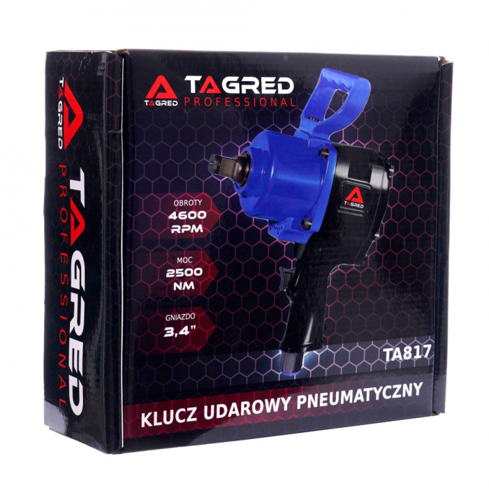 Pistol cheie pneumatica impact 2500NM 3/4 insurubat desfacut (TA817) [2]
