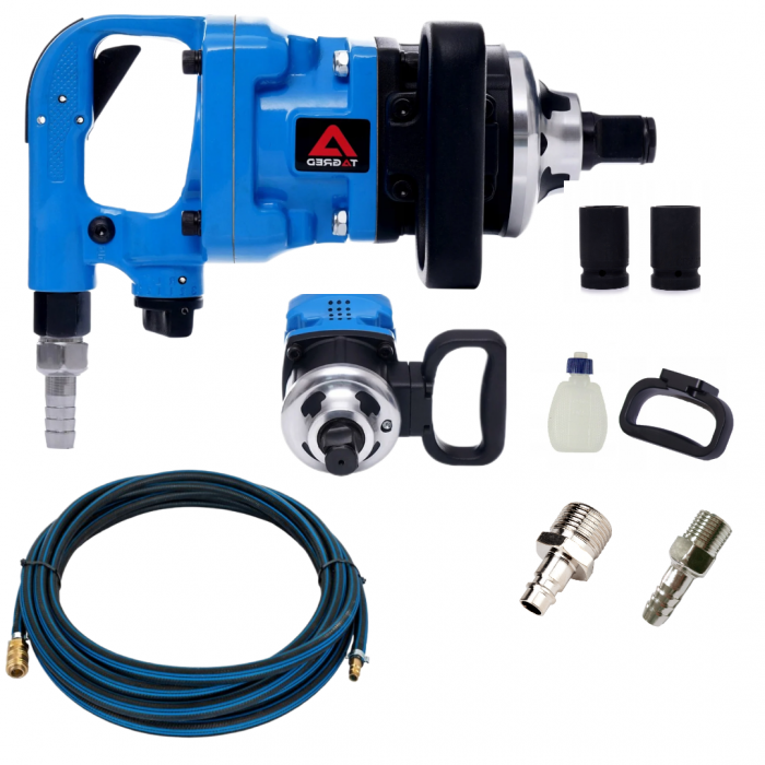 Pistol cheie pneumatica impact 4200Nm 1tol + mufa rapida + furtun profesioanl camioane (TA827+F-15m-13mm+MR-T-12) [1]