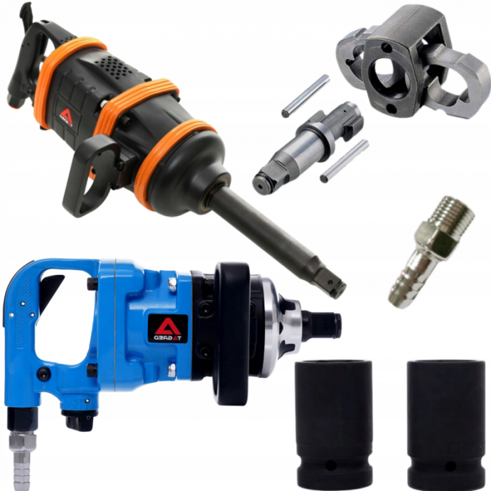 Pistol cheie pneumatica impact 4200Nm 1tol + tubulare 32 33mm camion + Pistol cheie pneumatica impact 7000Nm 1tol camion tir utilaje (TA830+TA827) [1]