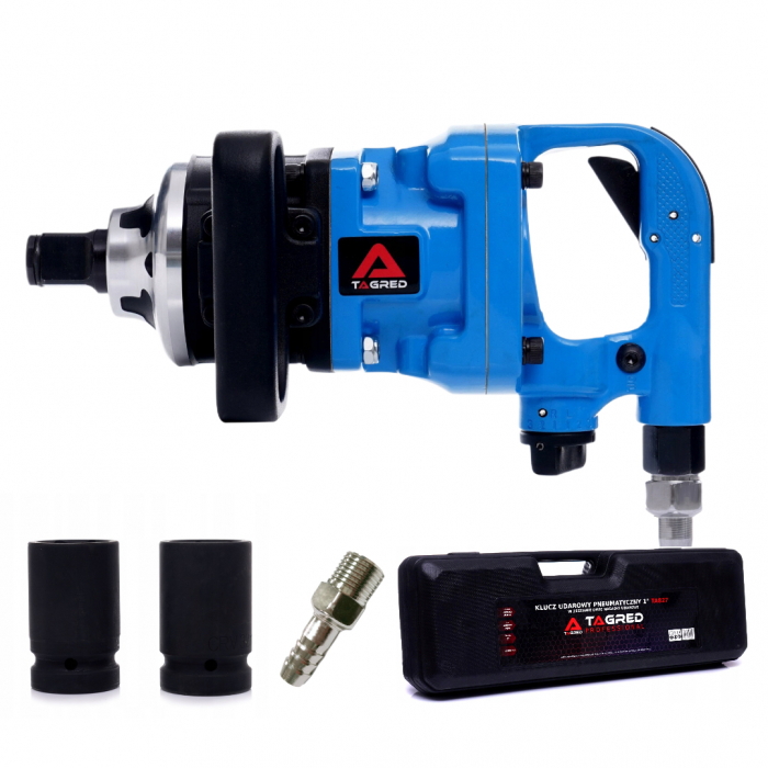 Pistol cheie pneumatica impact 4200Nm 1tol + tubulare 32 33mm camion, tir insurubat desfacut (TA827) [10]